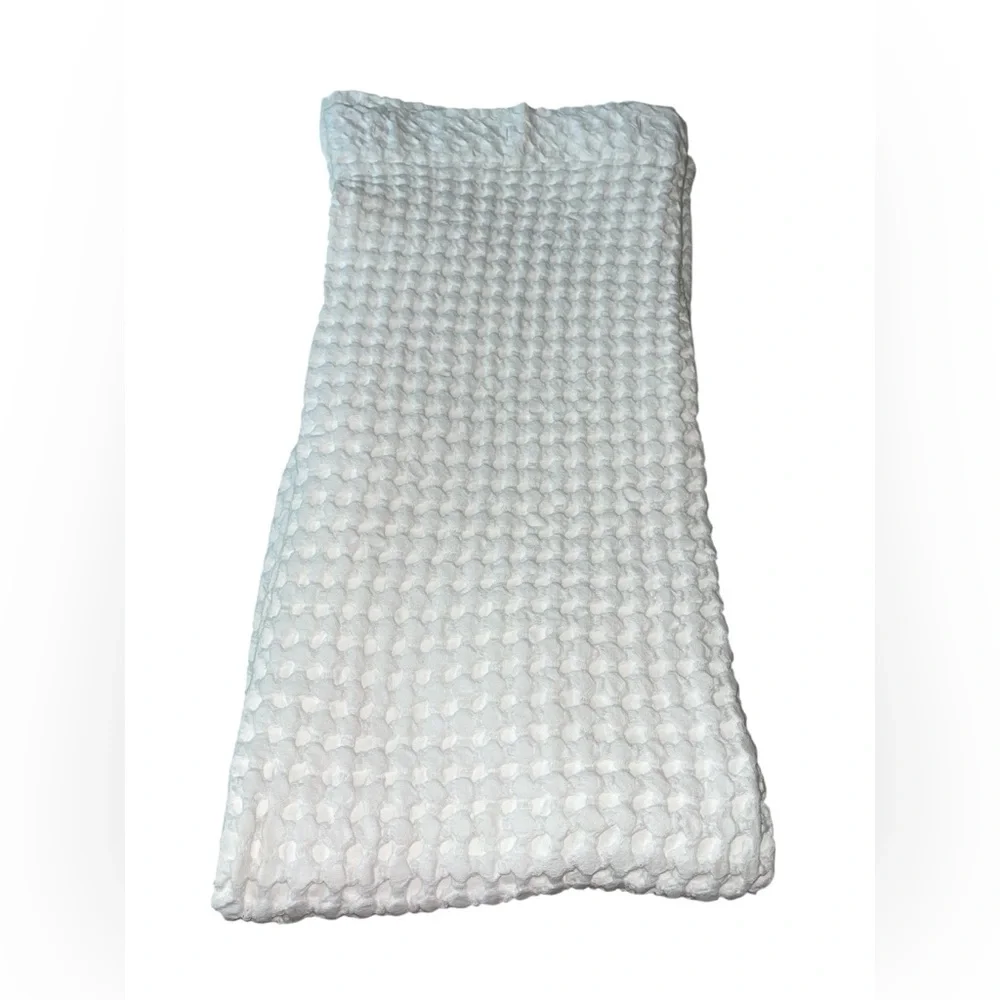 The Texture Company NY Heavy Cotton Waffle Shower Curtain